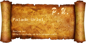 Palade Uriel névjegykártya